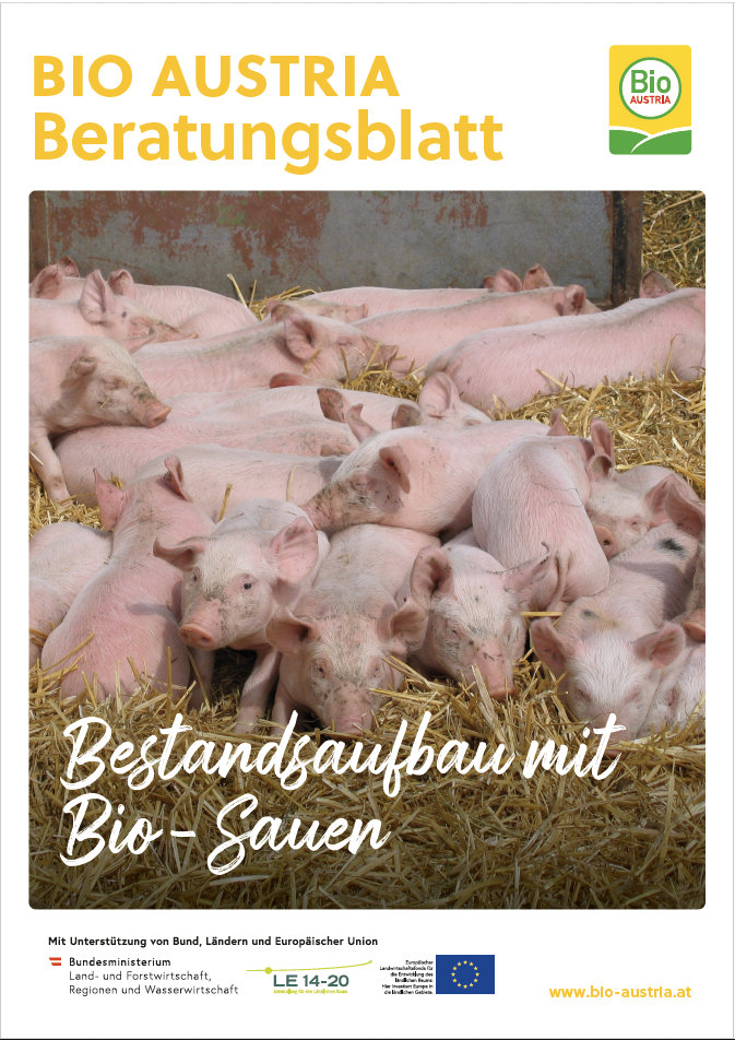 Cover Bestandsaufbau mit Bio-Sauen