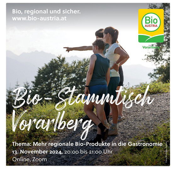 Ankündigung Bio-Stammtisch Vorarlberg 13.November 24