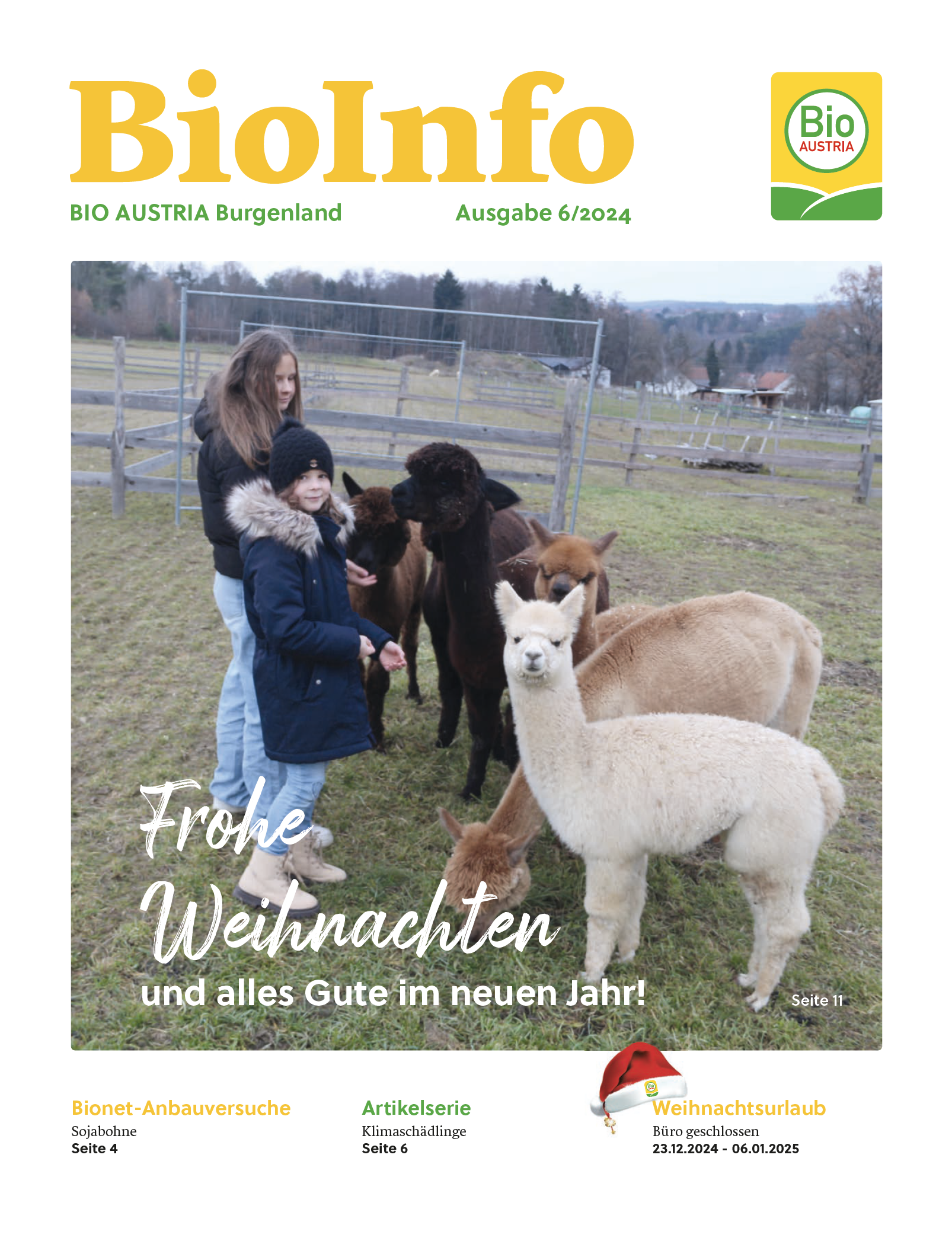 Titelblatt BioInfo 6/2024 Burgenland