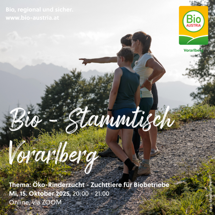 © Matthias Nester Ankündigung online Bio-Stammtisch Vorarlberg 15.10.25