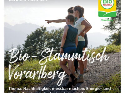 Ankündigung online Bio-Stammtisch Vorarlberg 19.3.2025