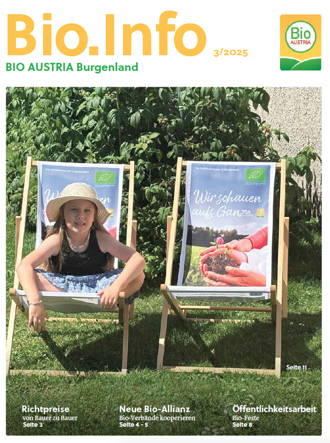 © BIO AUSTRIA Burgenland Deckblatt Bio.Info BGLD 3/2025