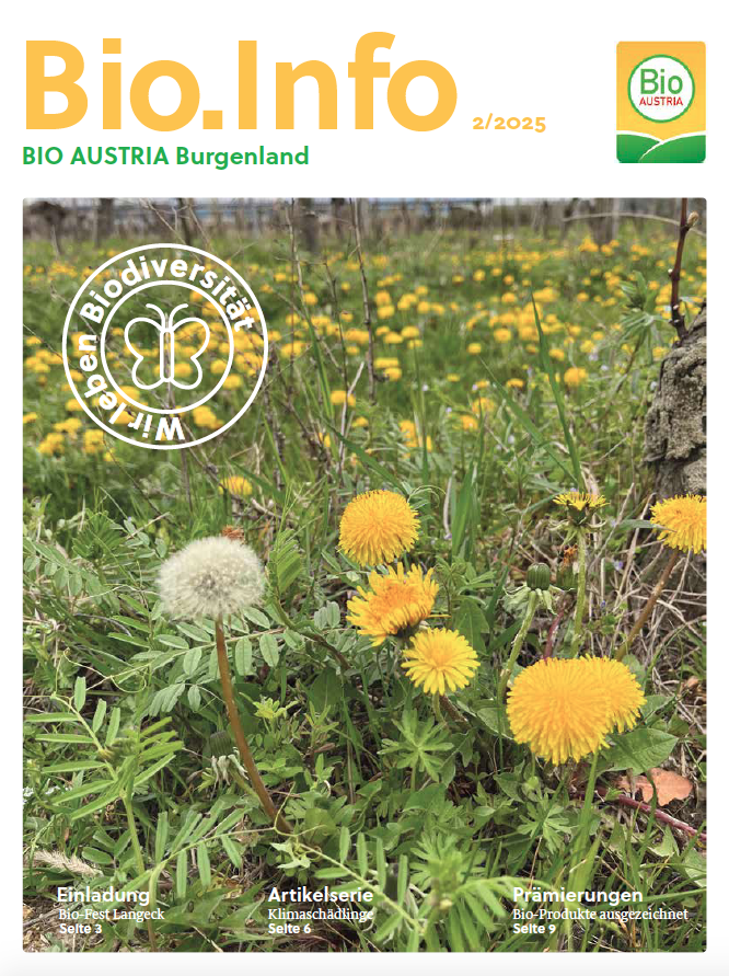 © BIO AUSTRIA Burgenland Deckblatt Bio.Info Burgenland 2/2025
