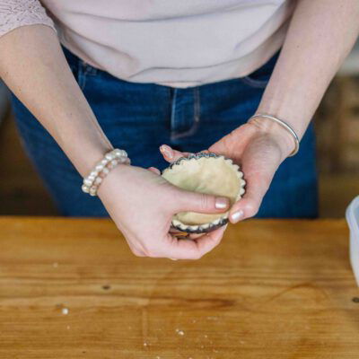 Tartellete Backform mit Teig