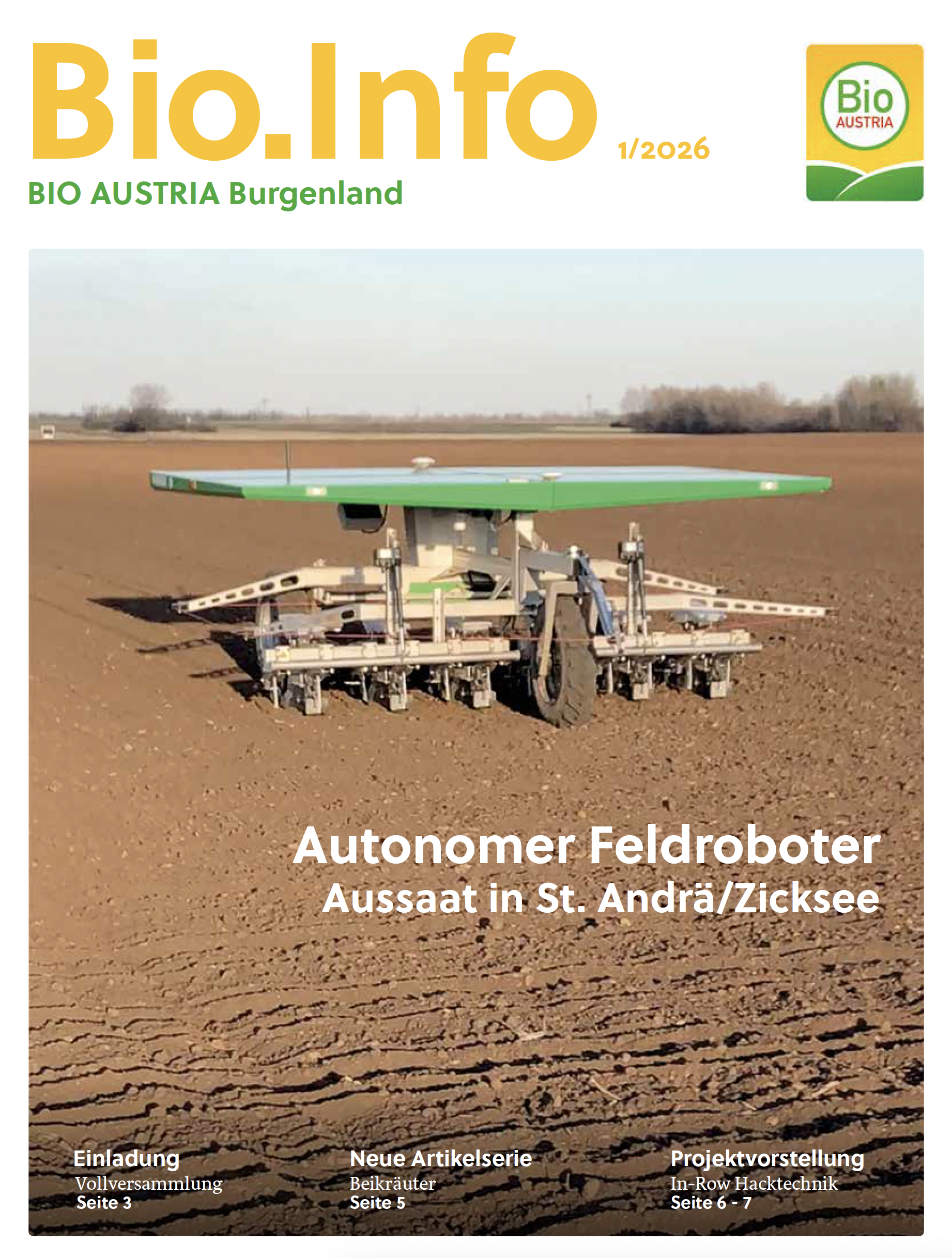 Titelseite Bio.Info Ausgabe 1/2026