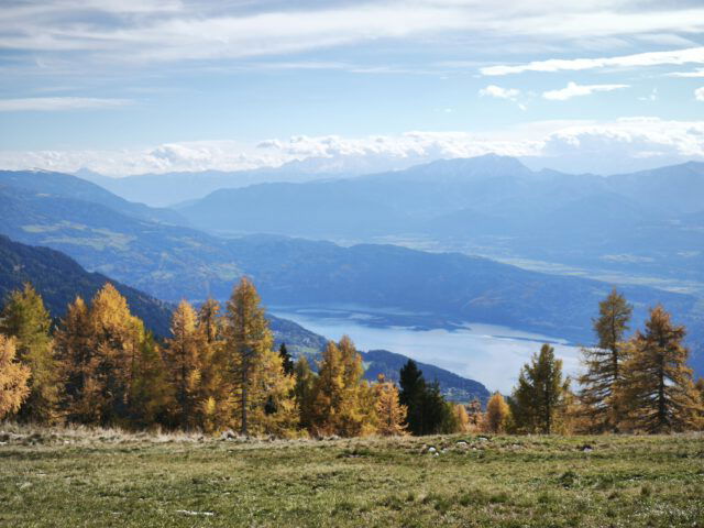 Bild vom Millstätter See von oben