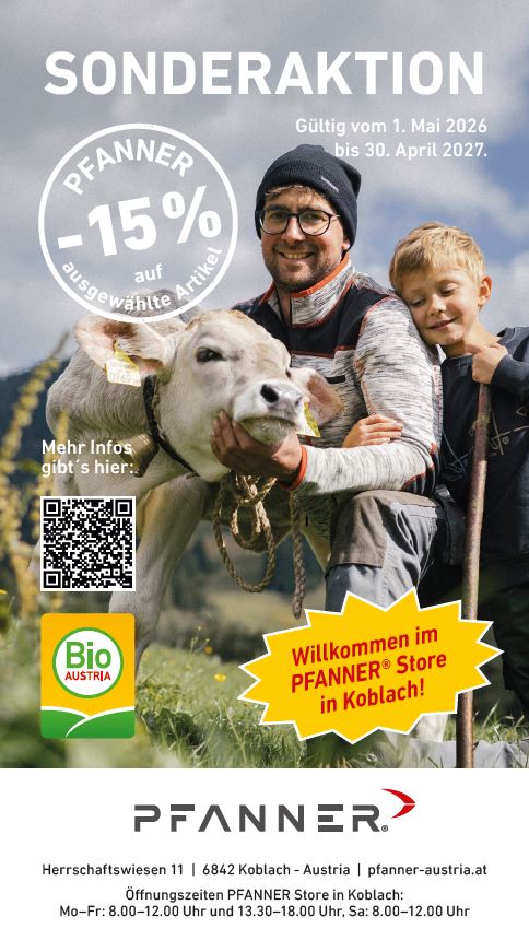 Ankündigung einer Rabattaktion für Arbeitsbekleidung