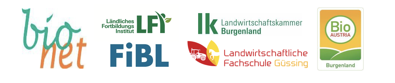 Logoleiste für Bionet-Ackerbautag in Güssing