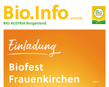 Beitragsbild Bio.Info 4/2026 Burgenland