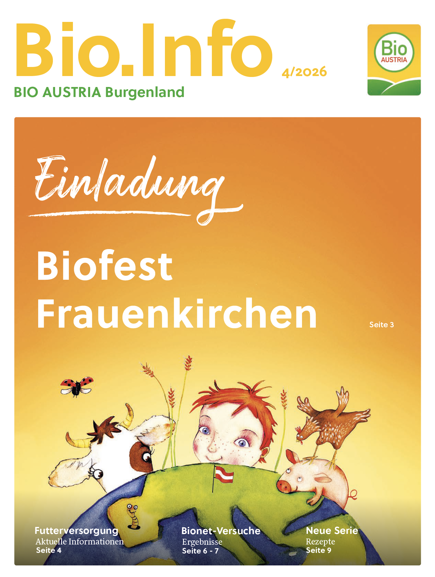 Titelseite Bio.Info 4/2026 Burgenland