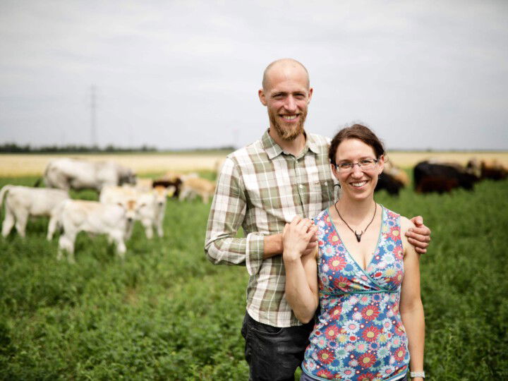 Biobauern Vinzenz und Julia Harbich