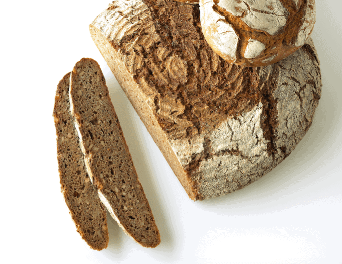 Brot geschnitten