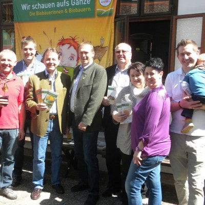 Gruppenfoto beim Biofest Langeck 2017