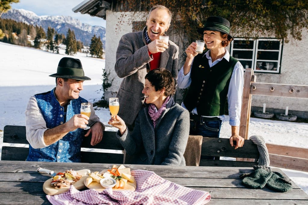 Bio-Jause auf der Alm