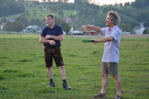 Helmut Heiden und Dr. Leisen beim Sommertreffen